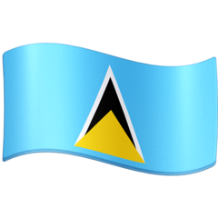 Bagaimana Flag: St. Lucia emoji terlihat di Facebook.