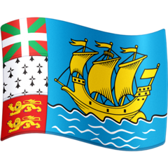 Bagaimana Flag: St. Pierre & Miquelon emoji terlihat di Facebook.