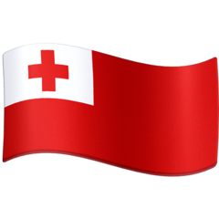 Bagaimana Flag: Tonga emoji terlihat di Facebook.