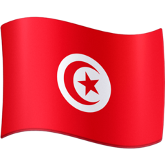 How Flag: Tunisia emoji looks on Facebook.