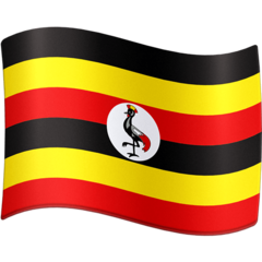 How Flag: Uganda emoji looks on Facebook.