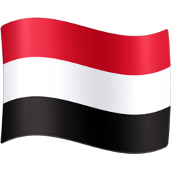 How Flag: Yemen emoji looks on Facebook.