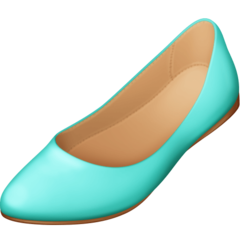 Bagaimana Flat Shoe emoji terlihat di Facebook.