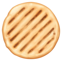 Bagaimana emoji Roti leper kelihatan di Facebook.