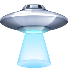 How Flying Saucer emoji looks on Facebook.