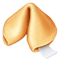 How Fortune Cookie emoji looks on Facebook.