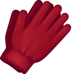 How Gloves emoji looks on Facebook.