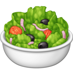 Hoe Groene salade emoji eruit ziet op Facebook.