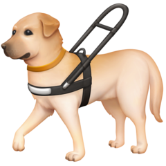 Bagaimana Guide Dog emoji terlihat di Facebook.