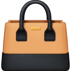 Bagaimana Handbag emoji terlihat di Facebook.