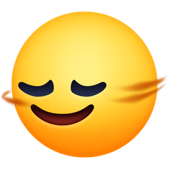 Jak wygląda emoji Głowa kręcąca się poziomo w Facebook.