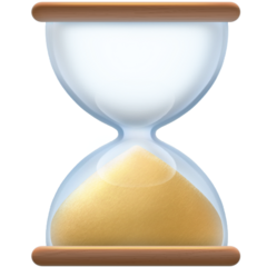 Bagaimana Hourglass Done emoji terlihat di Facebook.