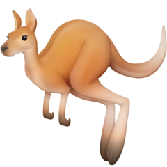 Bagaimana Kangaroo emoji terlihat di Facebook.