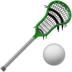 Jak wygląda emoji Lacrosse w Facebook.