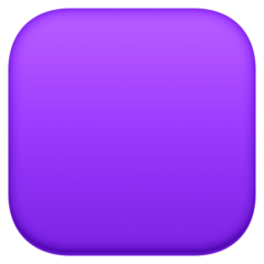 Bagaimana Purple Square emoji terlihat di Facebook.