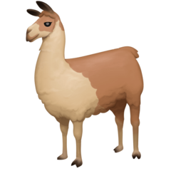 How Llama emoji looks on Facebook.