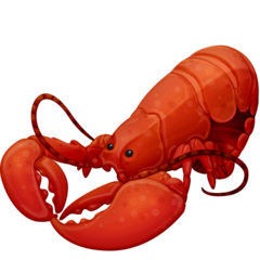 Bagaimana Lobster emoji terlihat di Facebook.