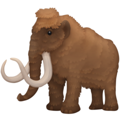 Hvordan Mammut emoji ser ud på Facebook.