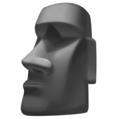 Uh oh, Moai Emoji