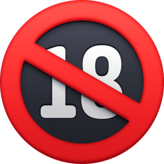 No One Under Eighteen Emoji