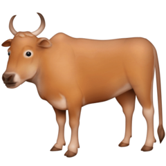 How Ox emoji looks on Facebook.