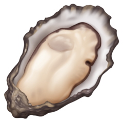 How Oyster emoji looks on Facebook.