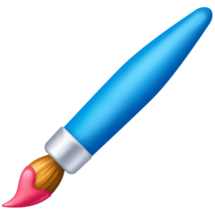 Bagaimana Paintbrush emoji terlihat di Facebook.