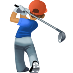 Hoe Golfer: getinte huidskleur emoji eruit ziet op Facebook.