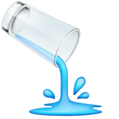 How Pouring Liquid emoji looks on Facebook.