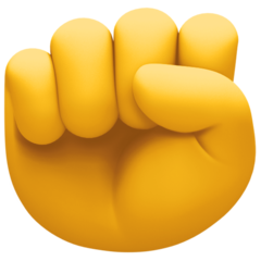 How Raised Fist emoji looks on Facebook.