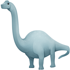 Bagaimana Sauropod emoji terlihat di Facebook.