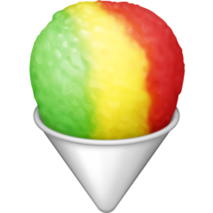 How Shaved Ice emoji looks on Facebook.