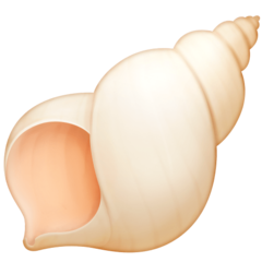 Bagaimana Spiral Shell emoji terlihat di Facebook.