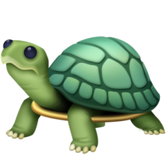 Bagaimana Turtle emoji terlihat di Facebook.