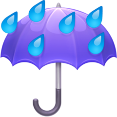 傘と雨 絵文字