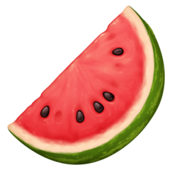 How Watermelon emoji looks on Facebook.