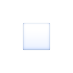 Как выглядит эмодзи Белый квадратик в Facebook.