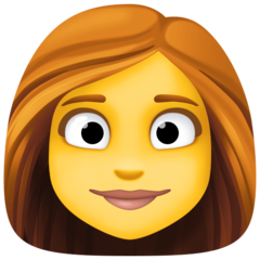 Como o emoji do Mulher é exibido no Facebook.