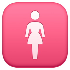 How Women’s Room emoji looks on Facebook.