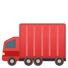 How Articulated Lorry emoji looks on Google.