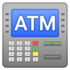 How ATM Sign emoji looks on Google.