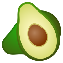 Come Avocado emoji appare su Google.