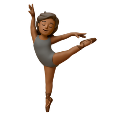 Come Persona che danza: carnagione abbastanza scura emoji appare su Google.