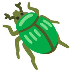 How Beetle emoji looks on Google.