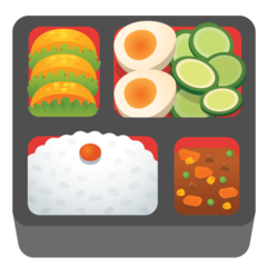 How Bento Box emoji looks on Google.