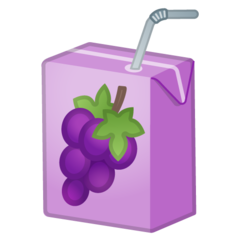 A quoi ressemblent les emoji Briquette de jus sur Google.