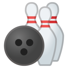 How Bowling emoji looks on Google.