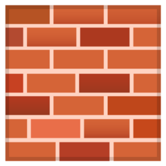 How Brick emoji looks on Google.