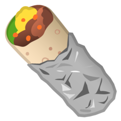 How Burrito emoji looks on Google.