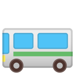 Hvordan Bus emoji ser ud på Google.